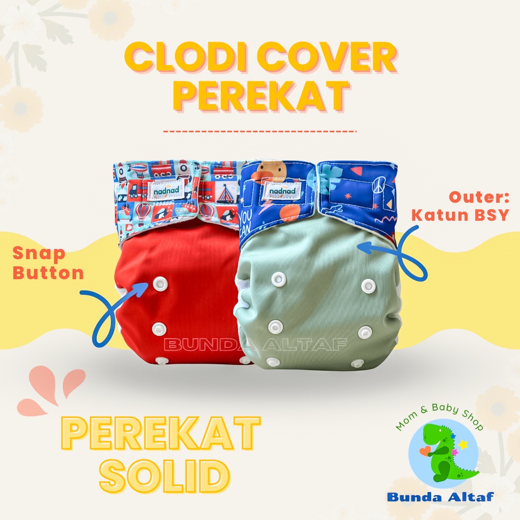 Clodi Popok Bayi Perekat dan Celana 3-11 kg Nadnad Clodi Newborn