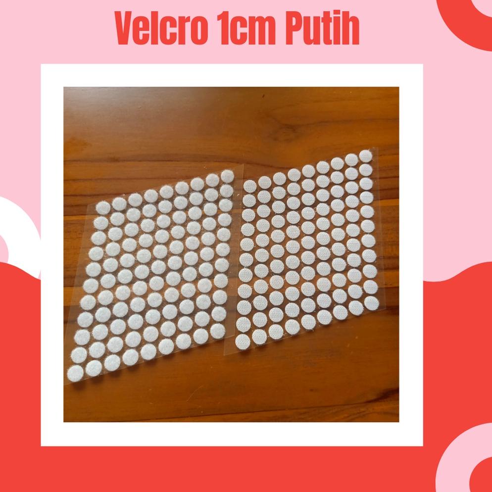 

TERMURAH!! 100pasang - 1cm velcro/perekat bulat double side sticker JS0QP9978