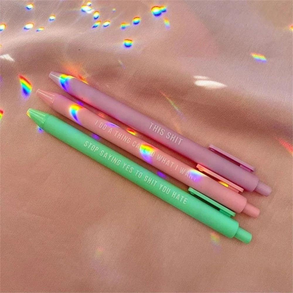 【 ELEGANT 】 Bolpoin Bolpoin Perlengkapan Sekolah Novelty Sister Gift Tinta Pulpen Tulisan 0.5mm Pulpen Lucu