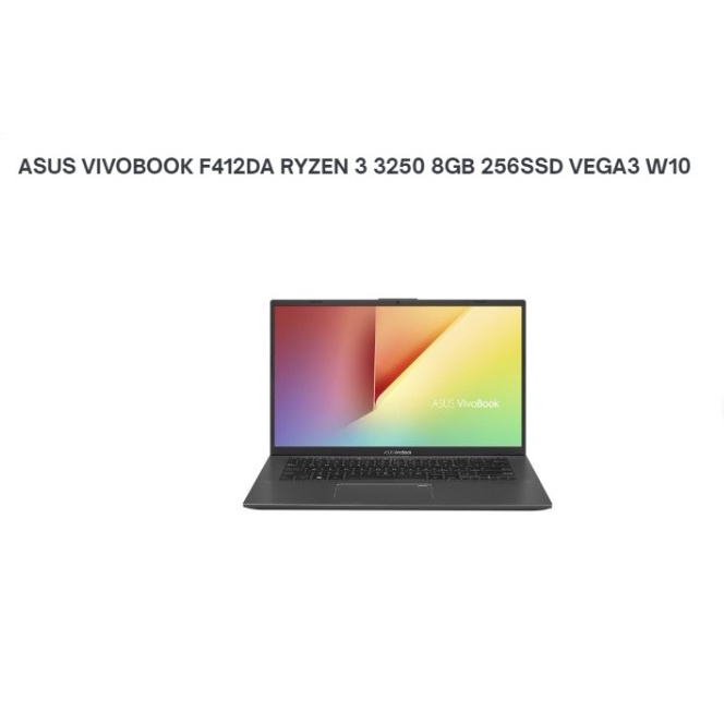 ASUS VIVOBOOK F412DA RYZEN 3 3250 8GB 256SSD VEGA3 W10