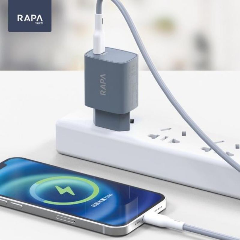 RAPAtech CH1013 Fast Charging PD 20W with type-C to type-C Cable