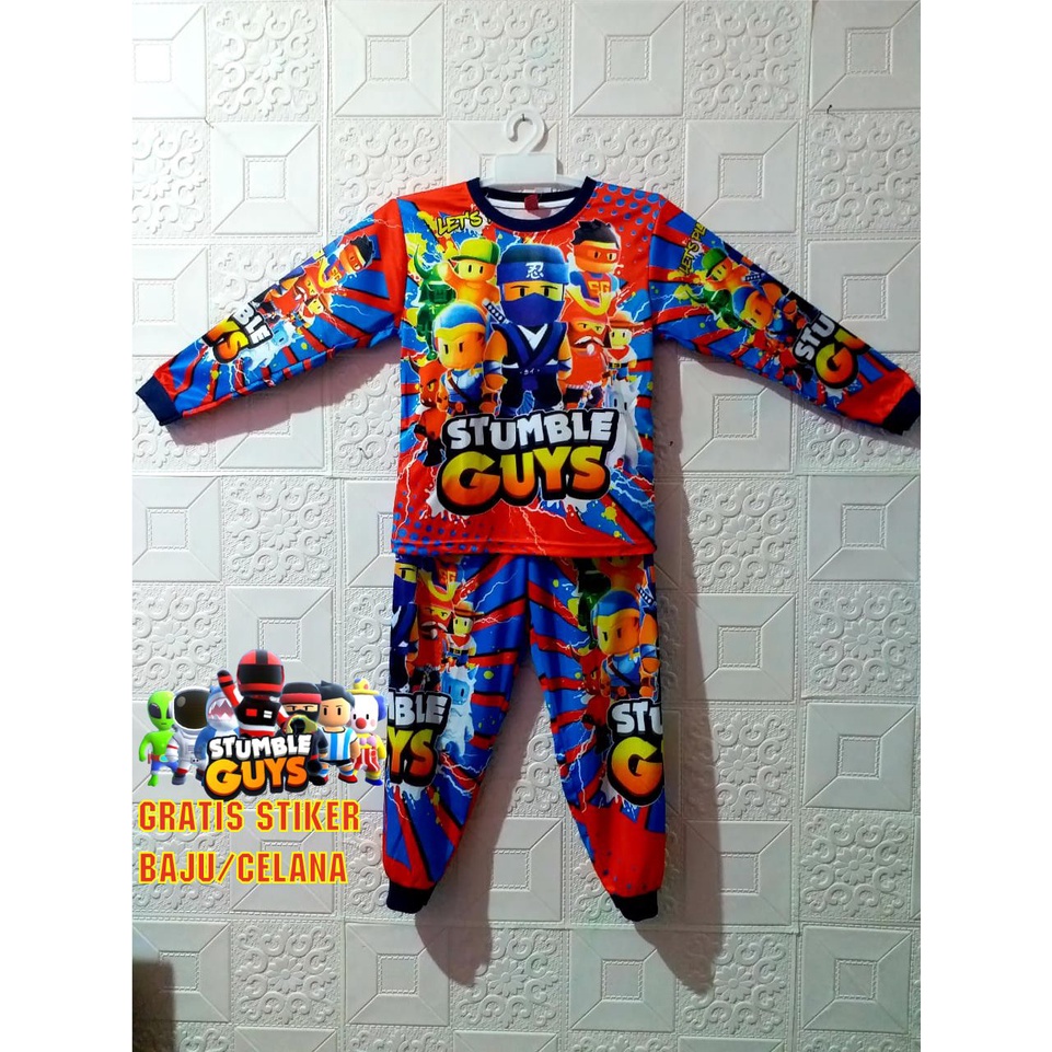 SETELAN STUMBLE GUYS ANAK LAKI LAKI | BAJU SETELAN STUMBLE GUYS ANAK LAKI LAKI | BAJU STUMBLE GUYS A