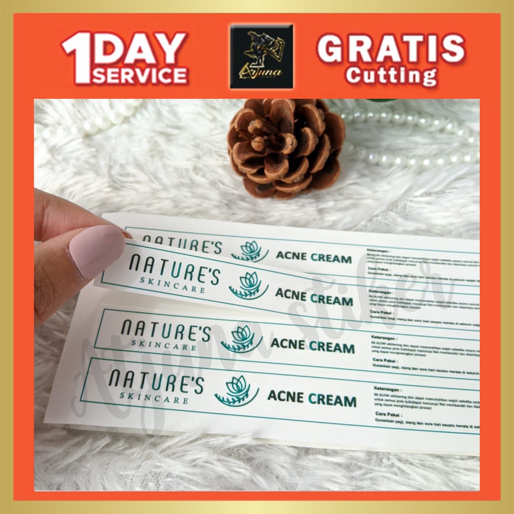 

Stiker Label Skincare Pot Cream Stiker Kecantikan Free Design