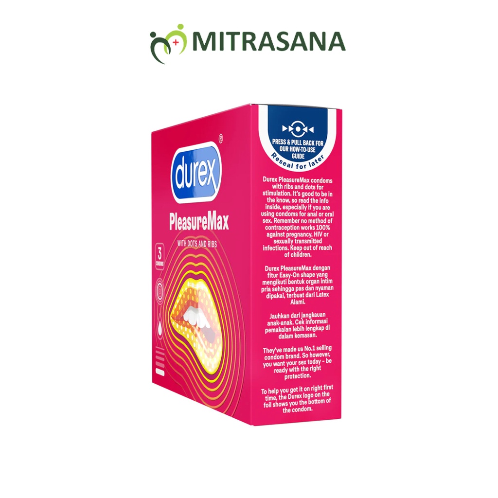 Durex Pleasuremax Kondom 3 Pcs