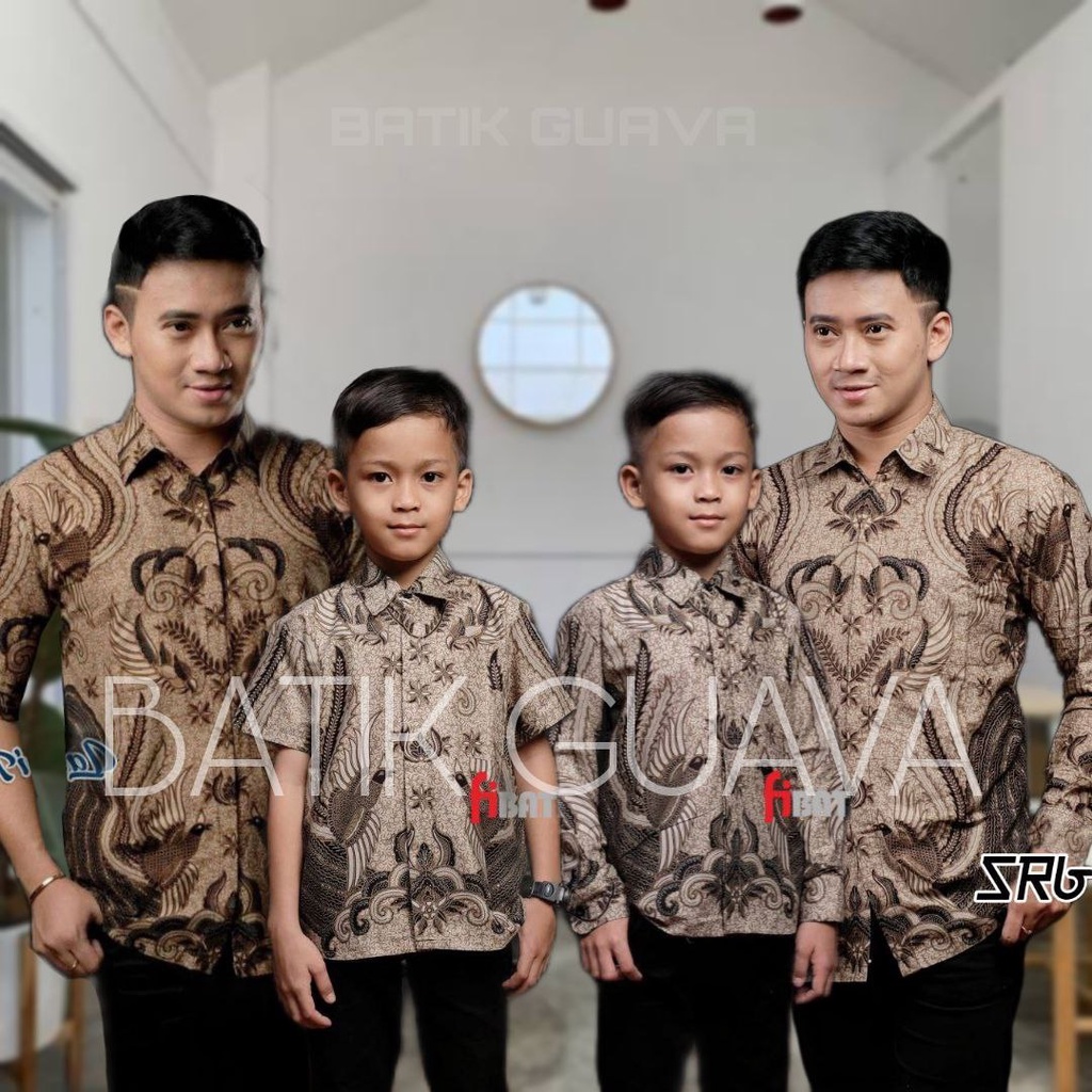 Couple Batik Anak Laki-laki Dan Ayah Lengan Panjang Model Terbaru