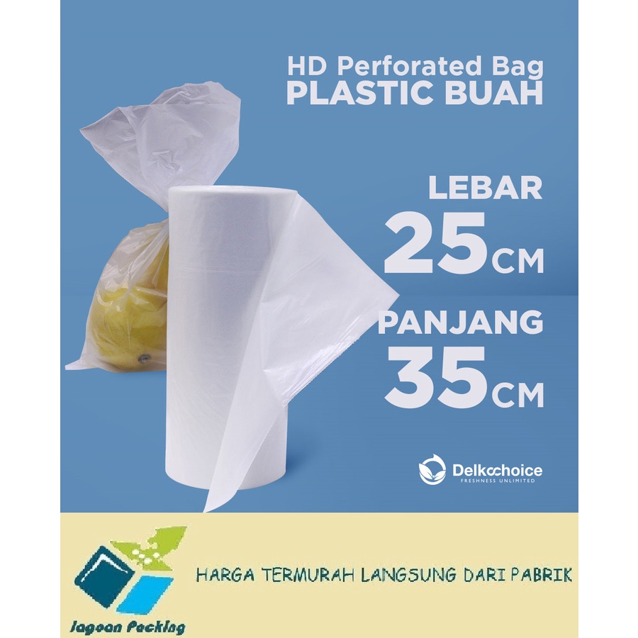 PLASTIK HD ROLL BUAH / SAYUR / FOTOCOPY / TELUR 1.5 KG MURAH PREMIUM