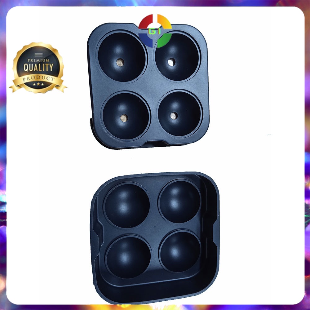 Cetakan Es Batu Ice Ball Maker Silicone Black