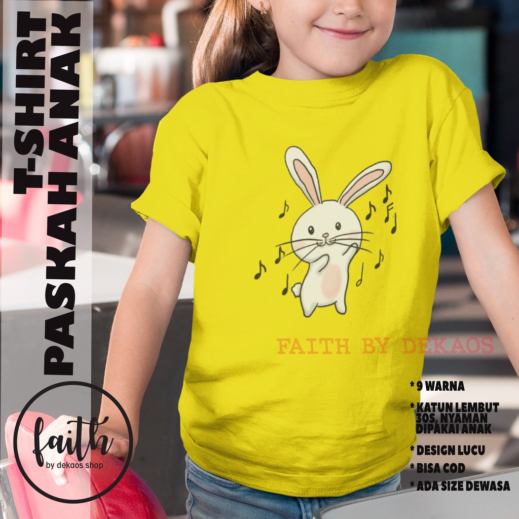 BAJU PASKAH ANAK / KAOS PASKAH / KAOS ROHANI ANAK / KAOS ROHANI KRISTEN / KAOS PASKAH ANAK / BAJU RO