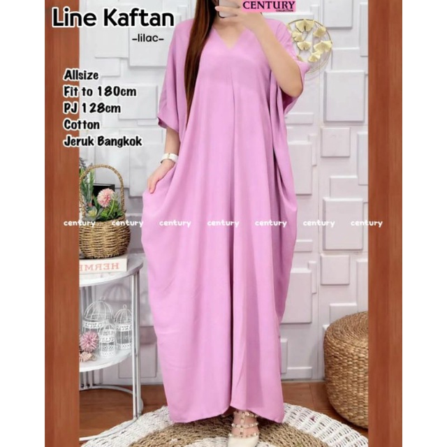 LINE KAFTAN • Bahan Cotton Jeruk Bangkok