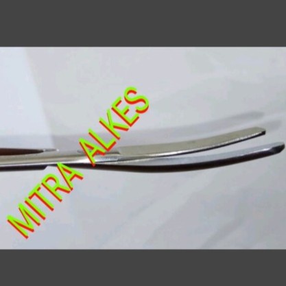 Gunting Tumpul Tumpul Bengkok 14 cm. Gunting TU TU CVD 14cm. GT TU-TU Lengkung.