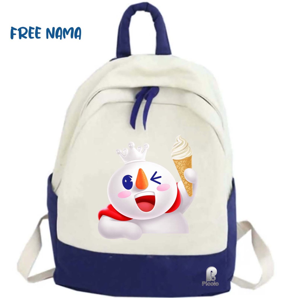 TAS RANSEL BACKPACK ANAK SEKOLAH MOTIF LOGO/MASKOT MIXUE UNISEX (FREE NAMA)