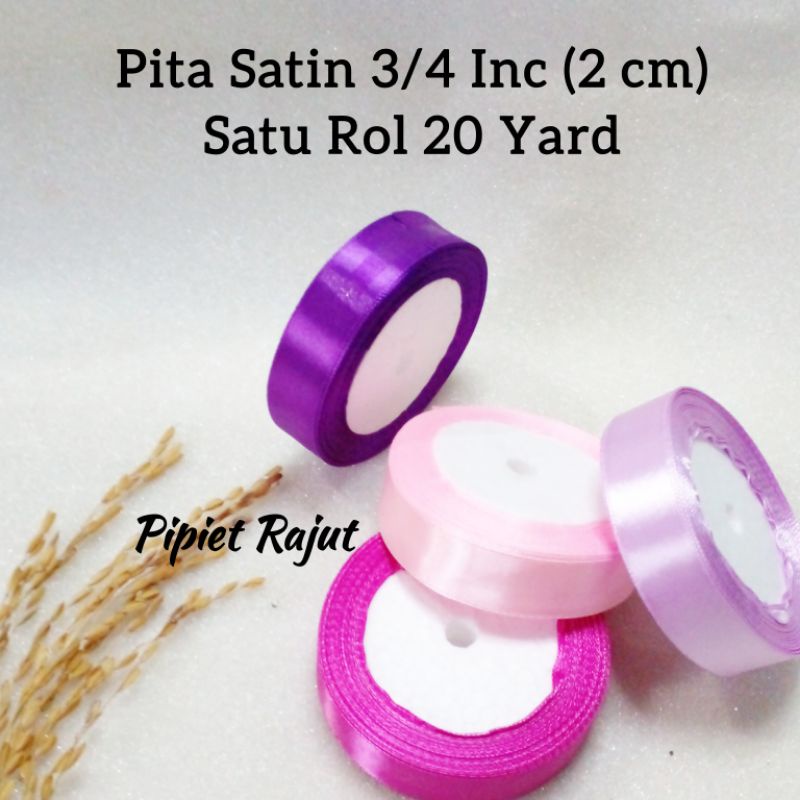 

Pita Satin 3/4 Inc (2 cm) || Pita Kado || Pita hampers || Pita Bouqet
