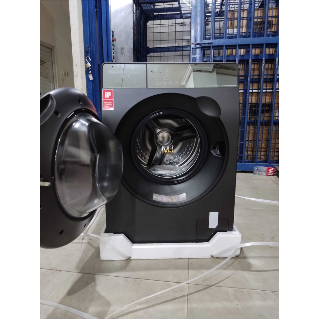 MESIN CUCI FRONT LOADING SHARP ES-FL 1212 SX 12.5 KG 1 TABUNG