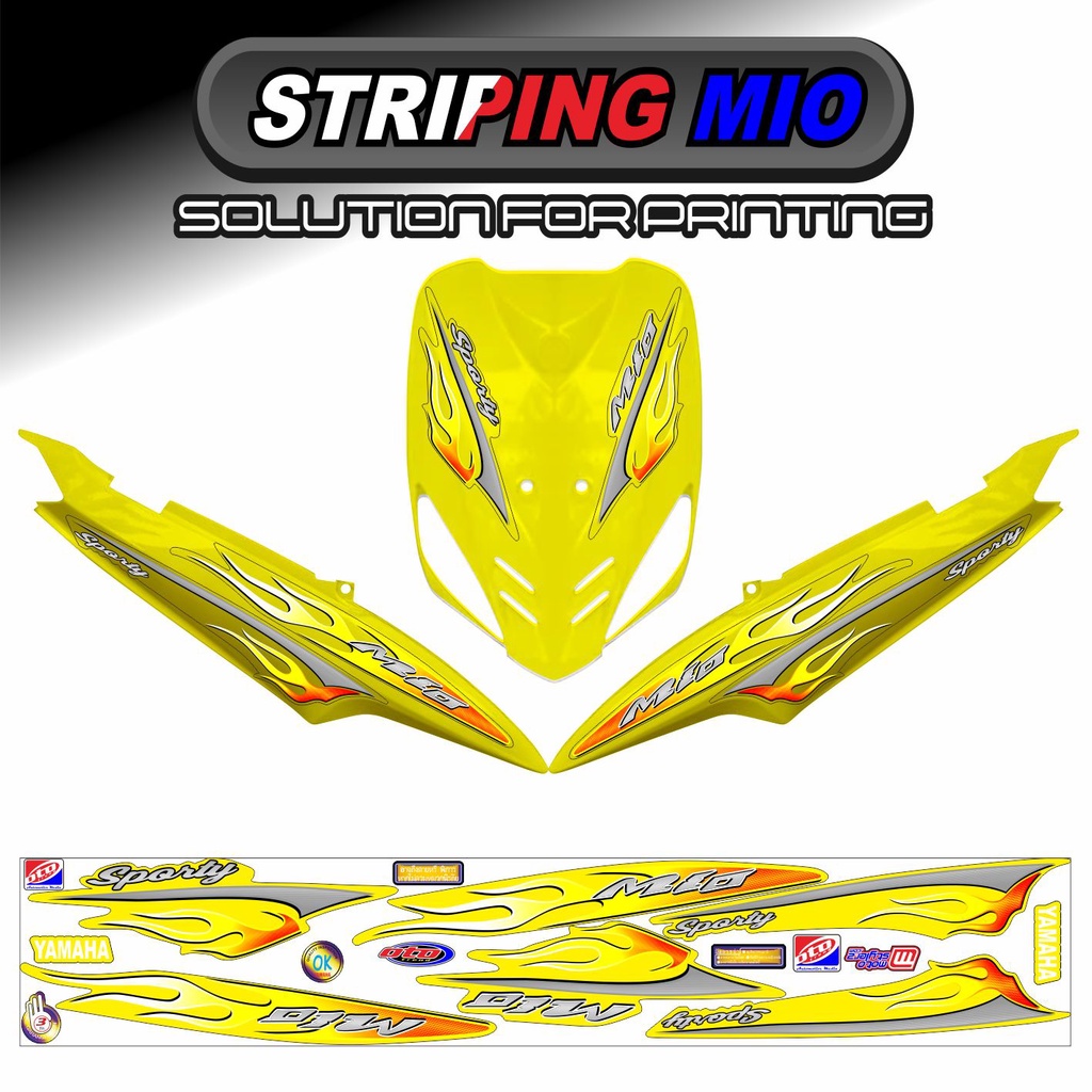 STRIPING MIO SPORTY / MIO SMILE MOTIF API