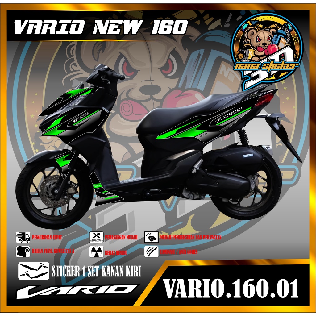 Striping NEW VARIO 160 - Variasi Sticker VARIO 160 Stiker Skotlet Motor Scotlite NEW VARIO 160 CODE 