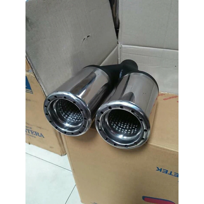 KNALPOT MOBIL DOUBLE MUFFLER ISTIMEWA
