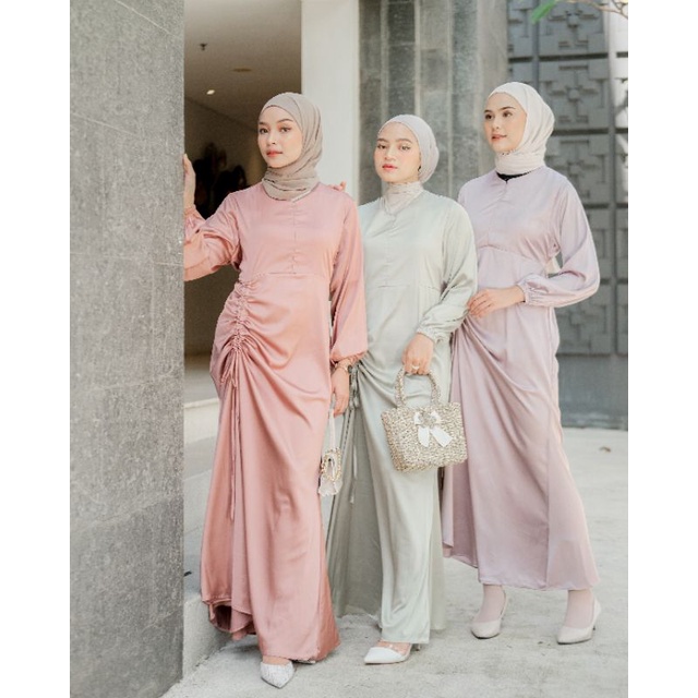 NARAH DRESS / DRESS SERAGAMAN / DRESS BRIDESMAID/ BUSUI FRIENDLY/DRESS SERUT VIRAL/ SLIMY DRESS