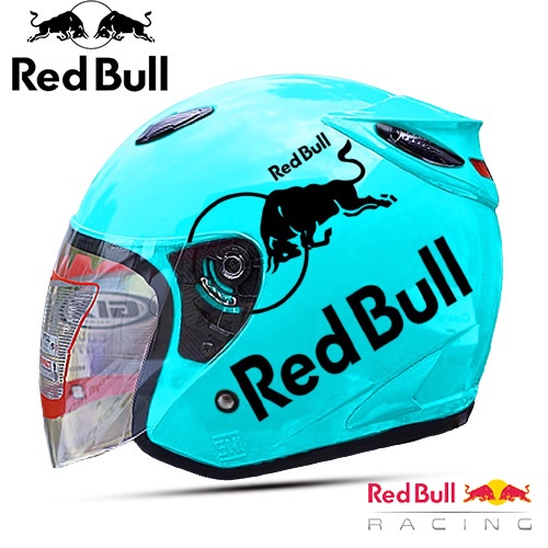 HELM DEWASA HALF FACE INK Centro Kw Red Bull SNI Basic Solid Untuk Pria Dan Wanita Dewasa SNI COD Free Packing