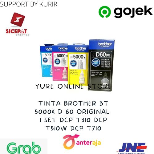 TINTA BROTHER BT 5000& D 60 ORIGINAL1 SET DCP T310 DCP T510W DCP T710