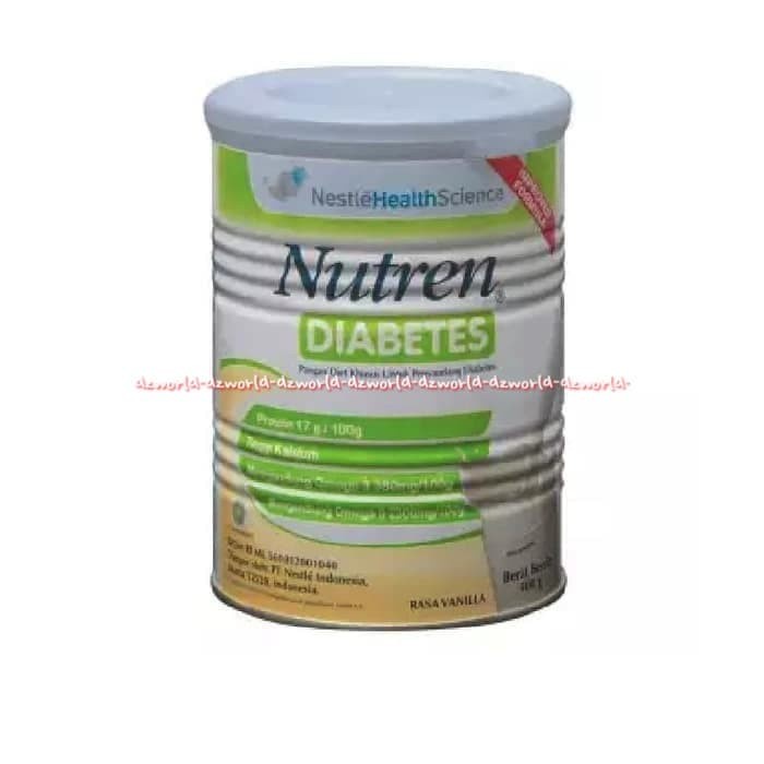 Nutren Diabetes Rasa Vanilla 400gr Susu Diabet Bebas Gluten Nestle Nutren Diab Vanila Susu Tinggi Kalsium Omega 3