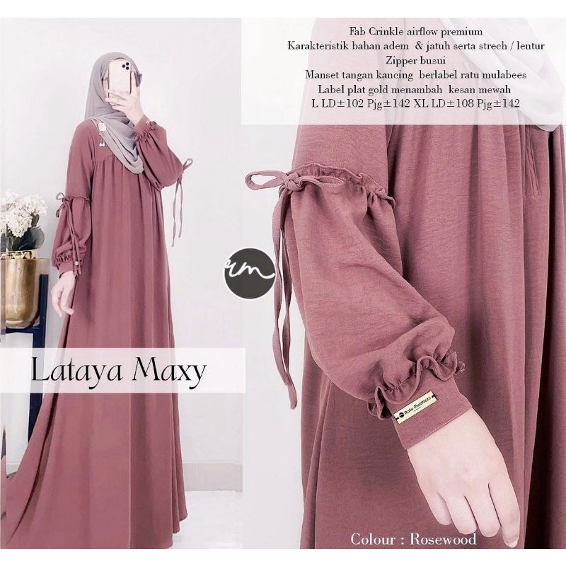 GAMIS LATAYA MAXY DRESS CRINKLE AIRFLOW BUSUI FRIENDLY / GAMIS CRINKLE VIRAL / GAMIS REMAJA / GAMIS CRINKLE LENGAN REMPEL