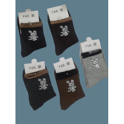 KAOS KAKI Y&amp;B MOTIF KAOS KAKI WANITA BEST BRAND NYAMAN DI PAKAI TEBAL BAHANNYA