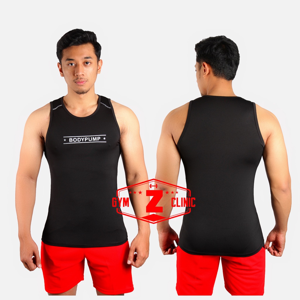 Kaos Olahraga Tanktop Sleeveless Gym Fitness Sport Lesmills Body Pump -995