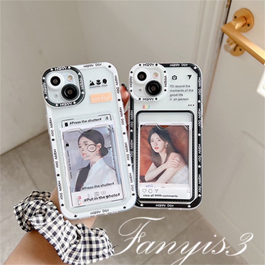 Redmi A1 Plus 10C 10A 10 9A 9C 9 9T Note 11s 10s 9s 11 10 9 8 Pro Poco X3 NFC X3Pro Mi 11 12 Lite 11T Pro Kesederhanaan Bergaya Card Holder Phone Case Clear TPU Soft Cover Pelindung