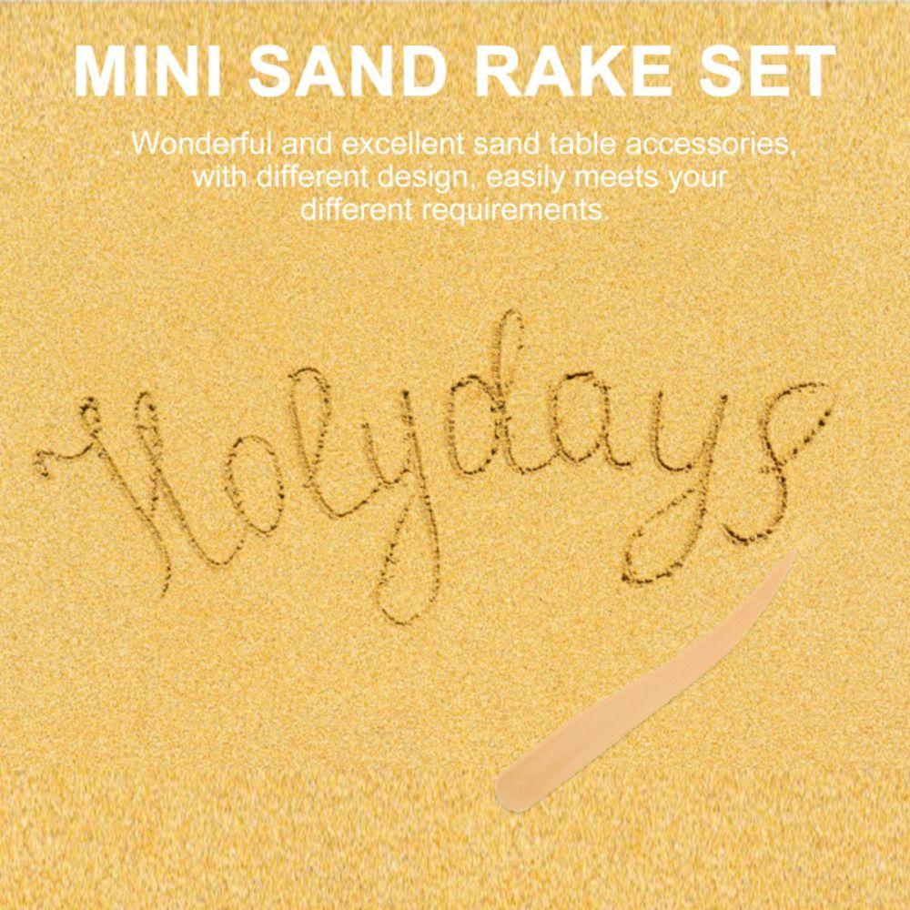 Nanas 6 Pcs/Set Pasir Mini Tools Set Garu Aksesoris Hiasan Kerajinan Kit Gaya Zen Alat Meja Pasir Meja Mainan Dorong Sandbox Mainan