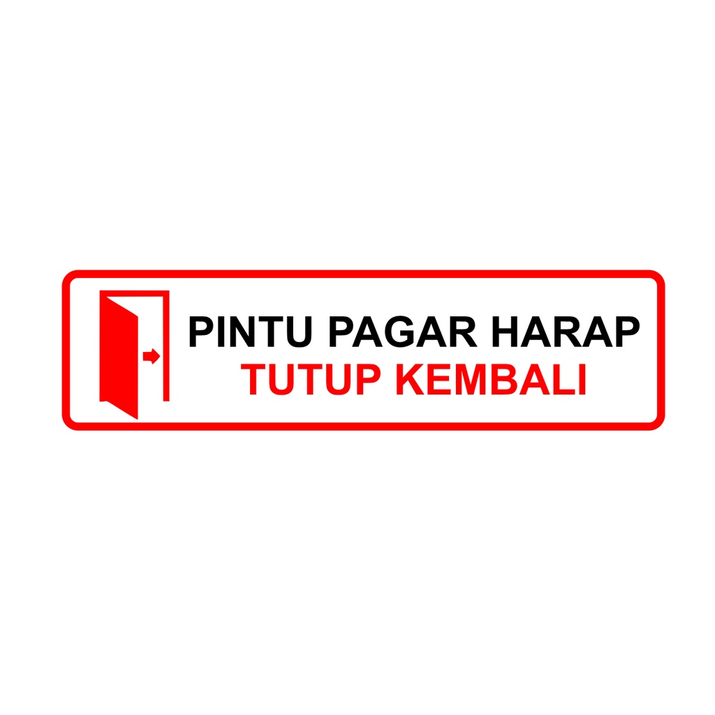 pintu harap tutup kembali pintu pagar tutup kembali bahan acrylic tahan air