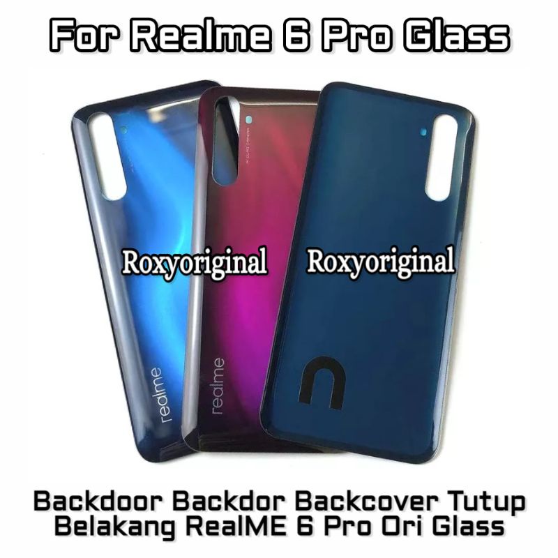 BackDoor Back Cover Casing Tutup Belakang Realme 6 Pro Realme6 Pro Original Glass