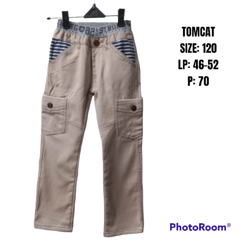 Celana Chinos Cargo Anak Tomcat Thrift