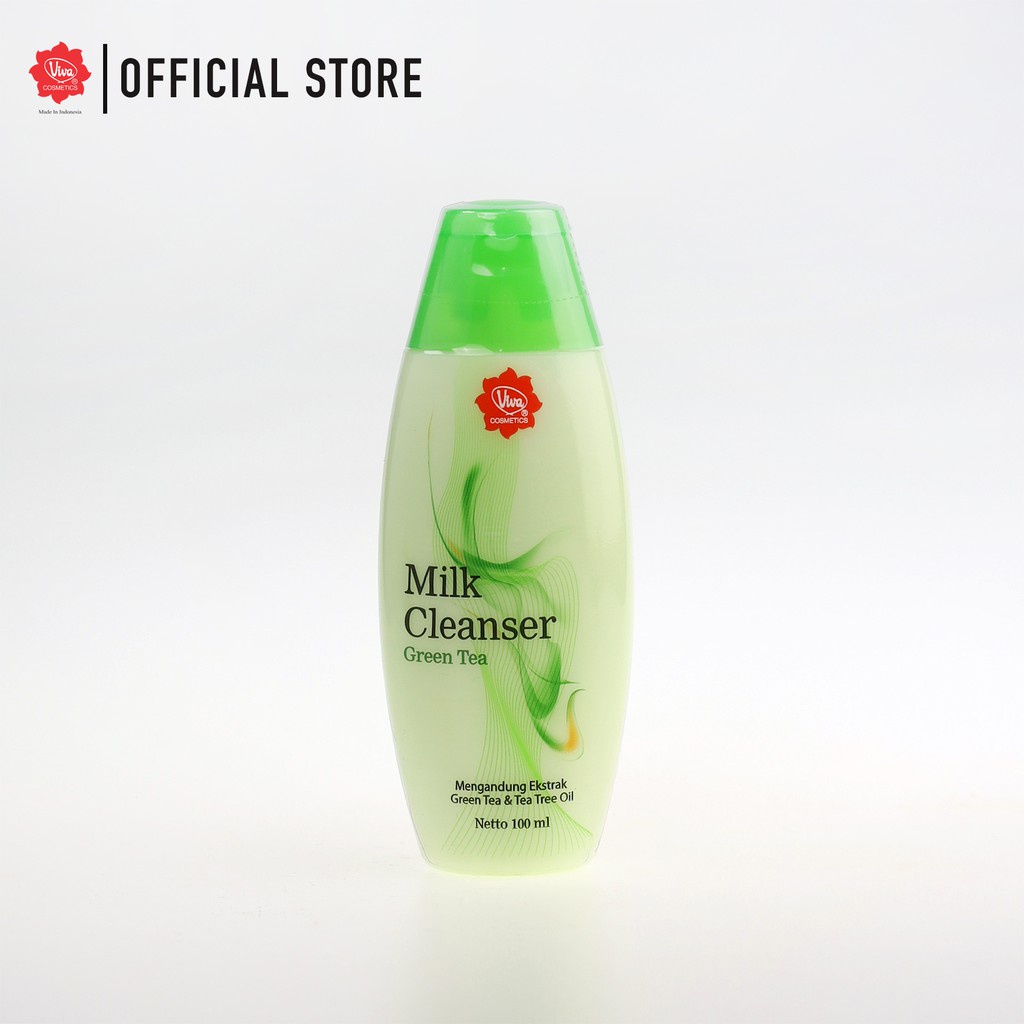 &lt;a,ax&gt; Viva Milk Cleanser Green Tea 100 ml / susu pembersih viva green tea 100 ml