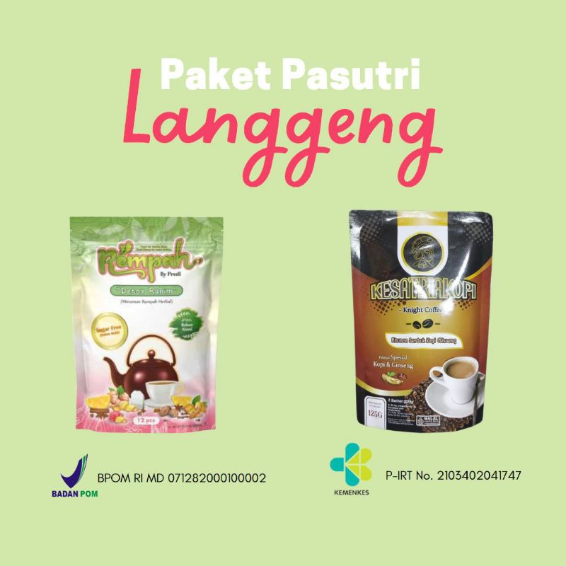 

Paket Pasutri Langgeng By Presli ( 1 Rempah detox rahim + 1 Kesatria Kopi)