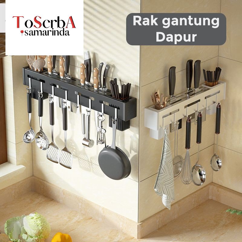 Jual Rak Peralatan Dapur Rak Pisau Dinding Dapur Organizer Gantungan ...