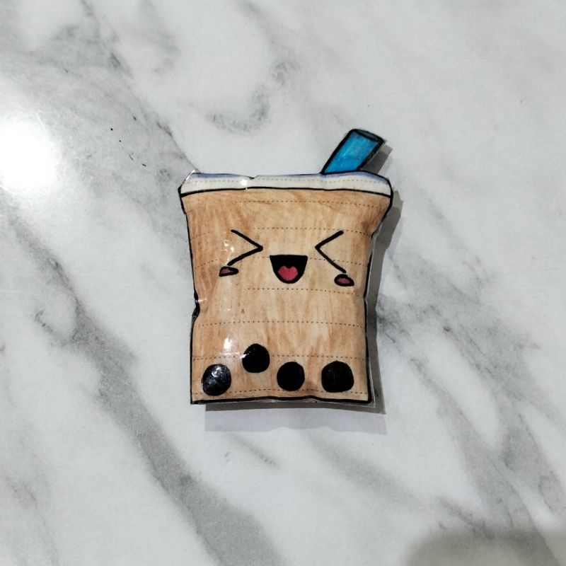 Homemade paper squishy mini boba