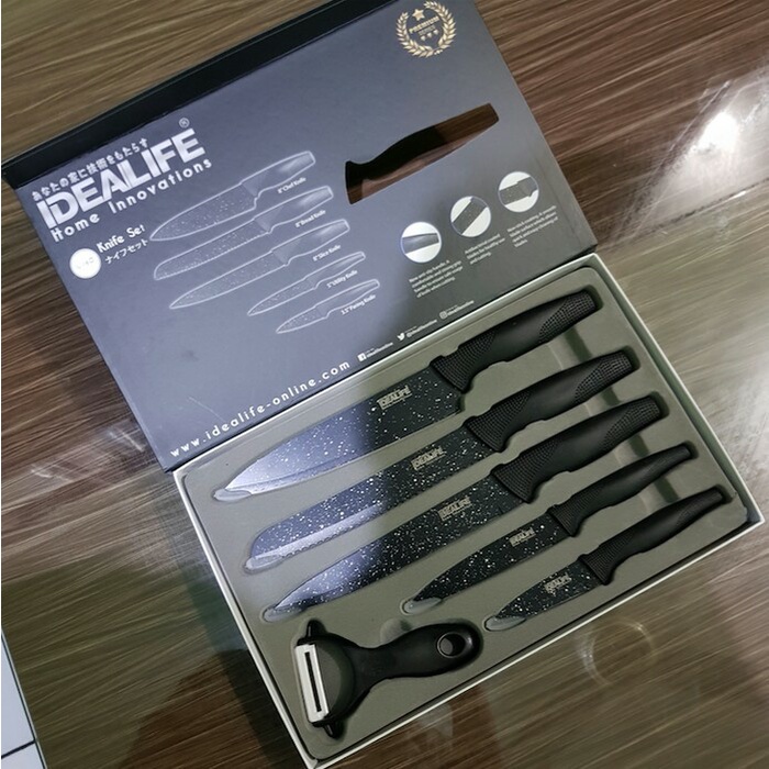 [[Knife Pisau]] Idealife Knife Set / Set Pisau Dapur Keramik [dapur]