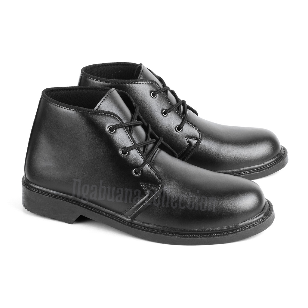 Sepatu PDH Tali 3 Doff &amp; Kilap Jatah TNI POLRI SECURITY INTANSI