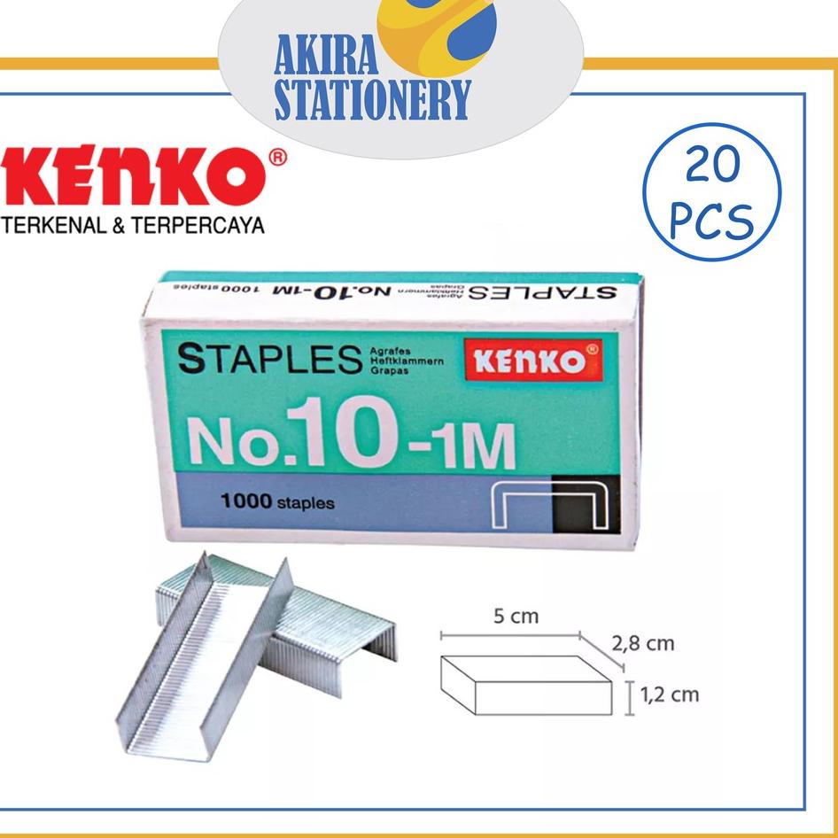 

Murah Untung ISI STAPLES NO.10-1M KECIL KENKO REFILL STAPLER (20 PCS)