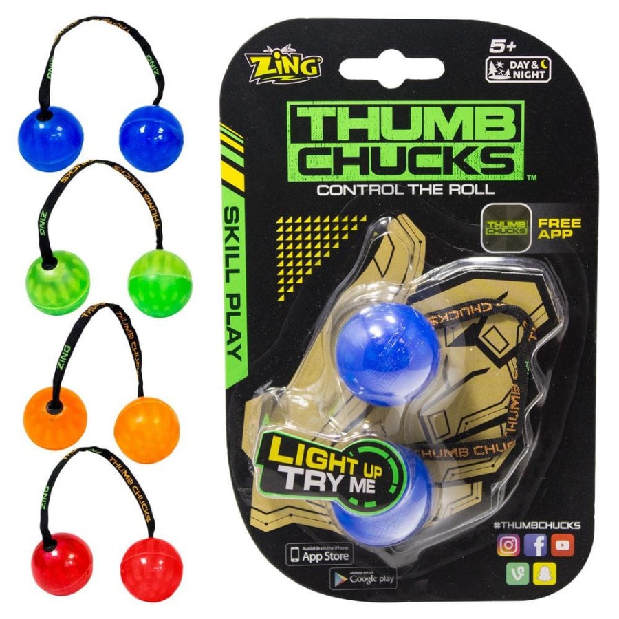 Finger yoyo Thumb Chucks Finger Ball Lamp new fidget spinner nyala LED