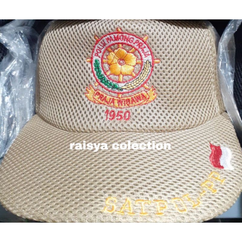topi polpp terbaru / topi polpp jaring terbaru / topi satpol pp