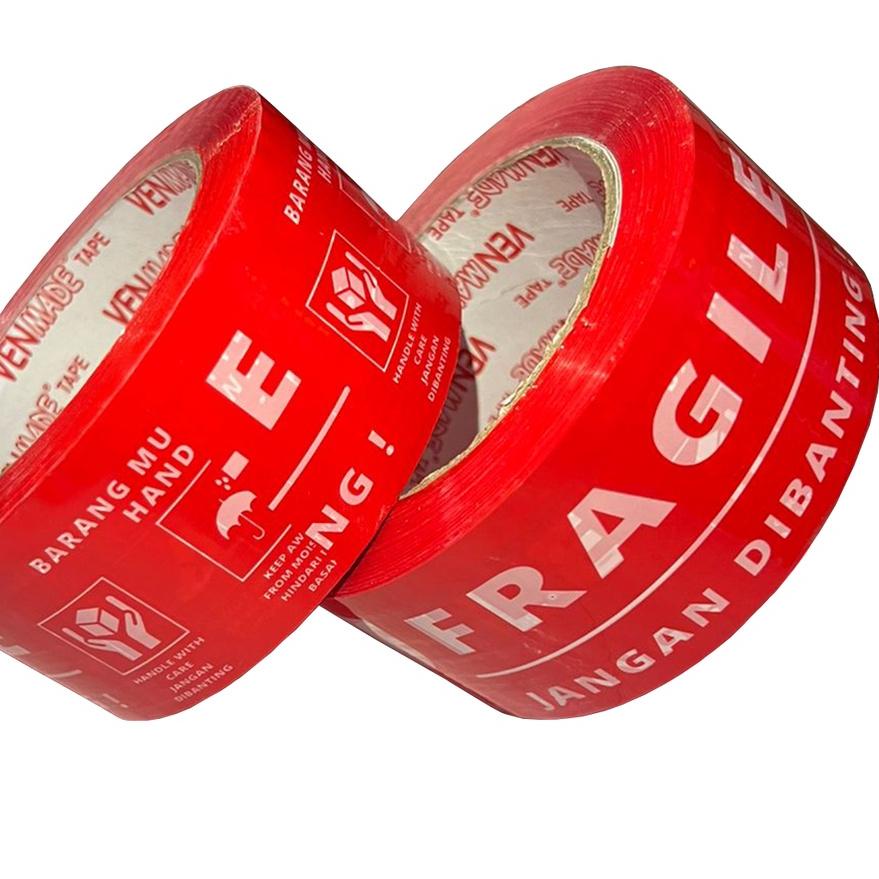 

✨STAR✨ (PCS) LAKBAN FRAGILE MERAH MEREK VENMADE / X 48 MM X 100 M !