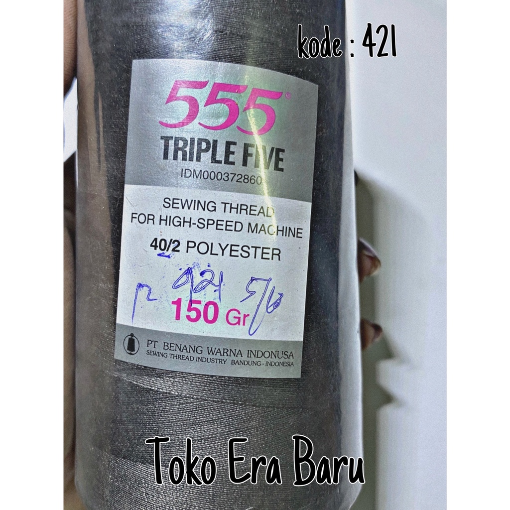 BENANG POLYESTER 555 TRIPEL FIVE UKURAN 40/2, 20/2, DAN 20/3 PART 2