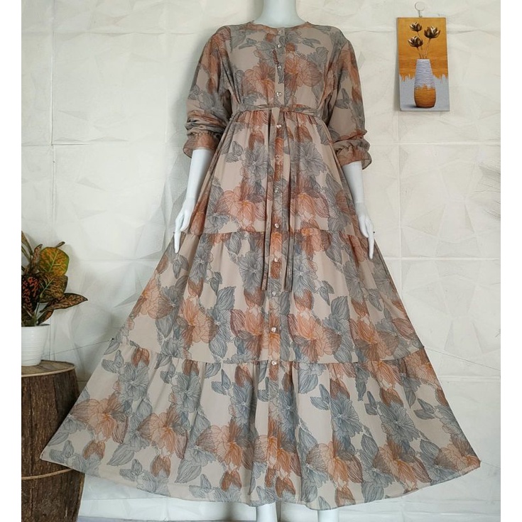 RINJANI DRESS BABYDOLL PREMIUM DOBLE FURING/DRESS BABYDOLL DOBEL FURING
