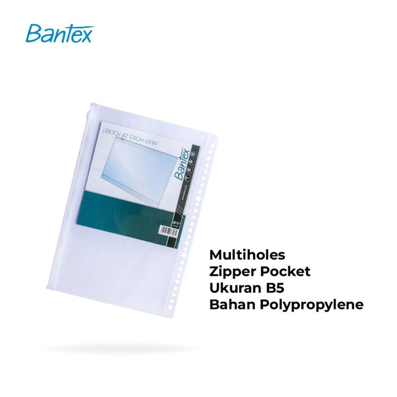 

Bantex Zipper Pocket for Multiring Binder A5 & B5