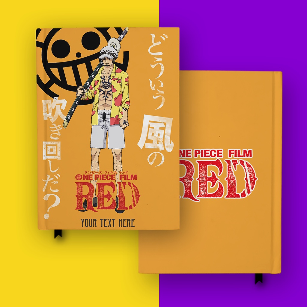 

Notebook Buku Trafalgar Law One Piece Red 12 Anime Manga Hardcover Custom DIary Jurnal Agenda A5 A6