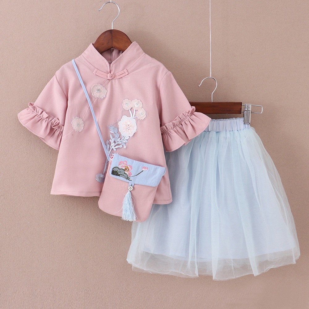 [Brandedbaby] SETELAN CASUAL ANAK PEREMPUAN / CHEONGSAM ANAK PEREMPUAN SET ROK TUTU