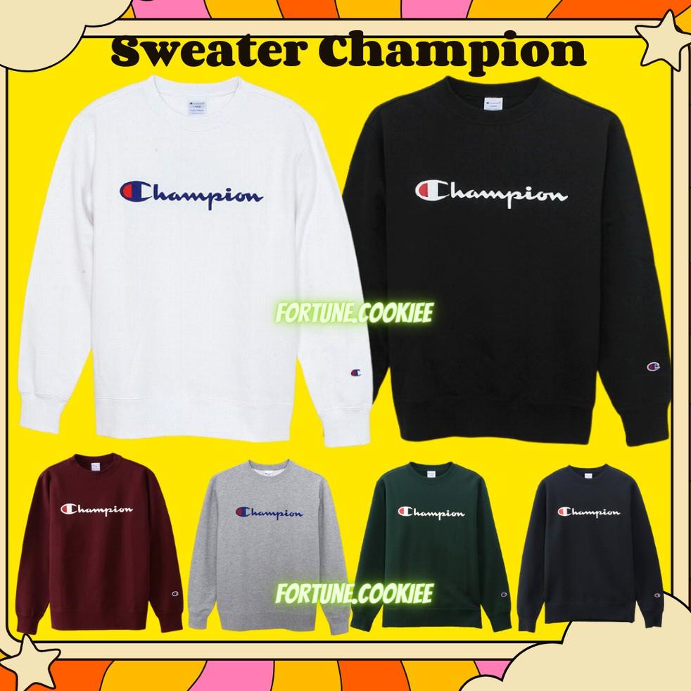 ↩ [COD] SWEATER CHAMPION ORIGINAL JAPAN MARKET CREWNECK CAMPION UNISEX SISA EXPORT PRIA WANITA BRAND