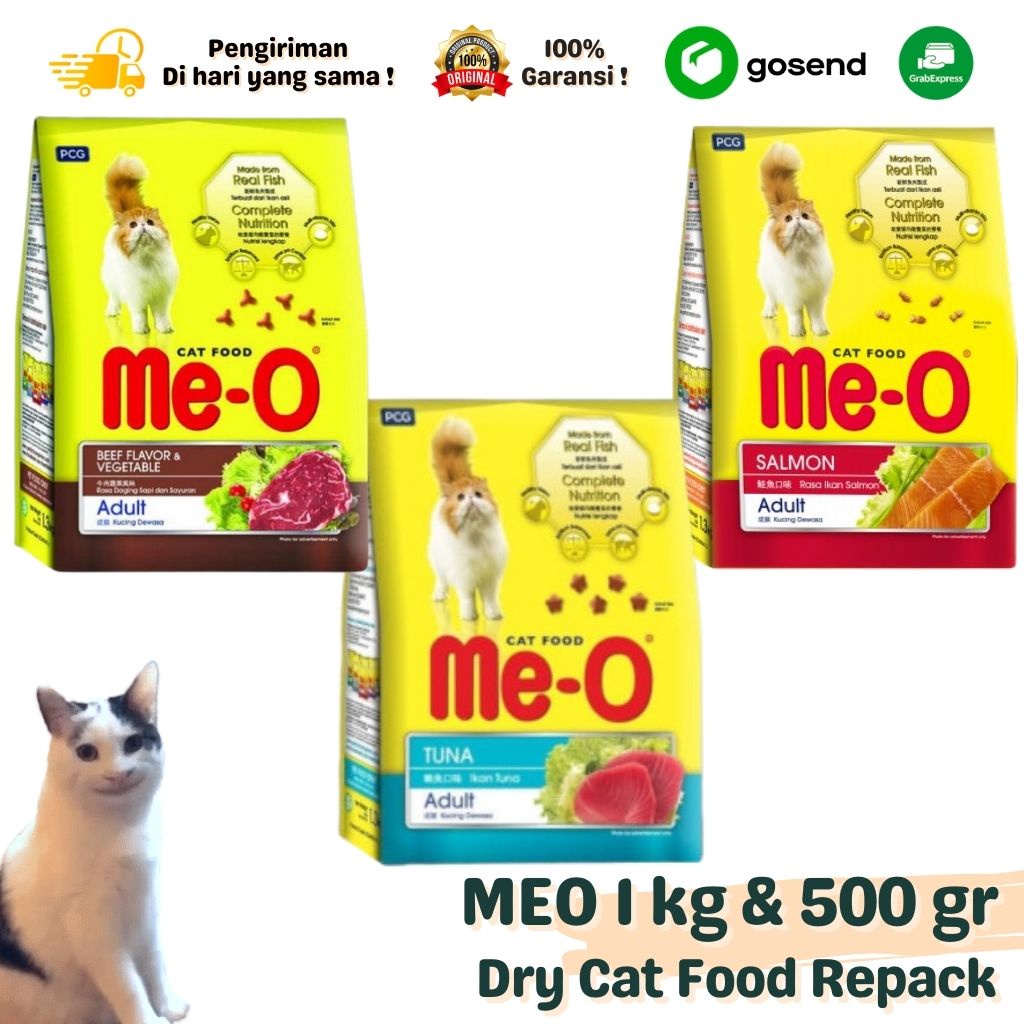 meo adult 1 kg makanan kucing premium