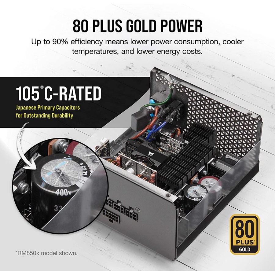 PSU Corsair RMX Series 650W Full Modular | 80 Plus Gold | RM650X